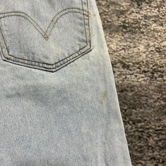 Levi's 505 Denim Shorts Mens 36 Blue Regular Fit Jorts Vintage Y2K - Picture 5 of 14